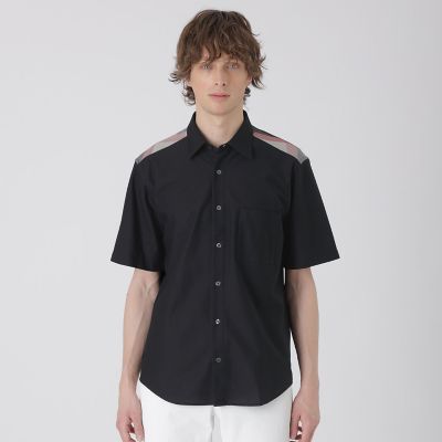 ヨークカラミチェックハーフスリーブシャツ | BLACK LABEL CRESTBRIDGE