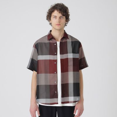 ＜BLACK LABEL CRESTBRIDGE (Men)＞クレストブリッジチェックカラミシャツ