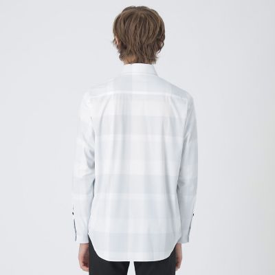 BLACK lab．】ハイストレッチトリコットチェックシャツ