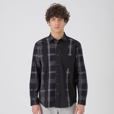 ＜BLACK LABEL CRESTBRIDGE (Men)＞【一部店舗限定】パネルクレストブリッジチェックシャツ