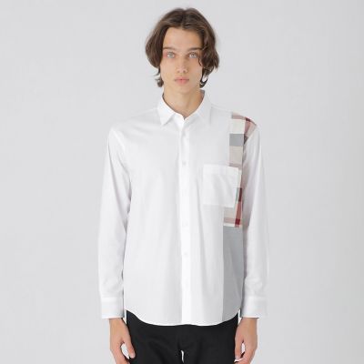 ＜BLACK LABEL CRESTBRIDGE (Men)＞【一部店舗限定】パッチワークチェックシャツ