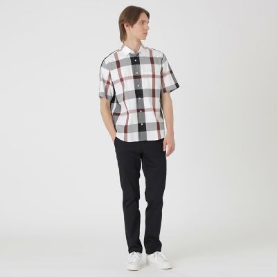一部店舗限定】クレストブリッジチェックツイルハーフスリーブシャツ