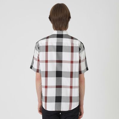 一部店舗限定】クレストブリッジチェックツイルハーフスリーブシャツ