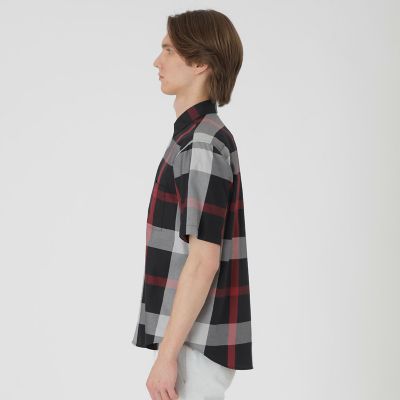 一部店舗限定】クレストブリッジチェックツイルハーフスリーブシャツ