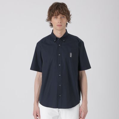 一部店舗限定】ジェントルマンワッペンハーフスリーブシャツ | BLACK