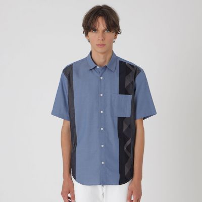 BLACK lab．】ハイストレッチトリコットチェックシャツ