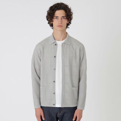 ＜BLACK LABEL CRESTBRIDGE (Men)＞シアーチェックシャツカーディガン