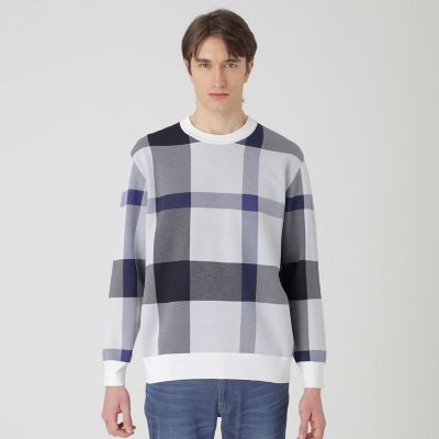 ＜BLACK LABEL CRESTBRIDGE (Men)＞テクニカルクレストブリッジチェックニット