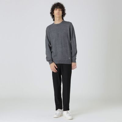 シャドーチェッククルーネックニット | BLACK LABEL CRESTBRIDGE (Men