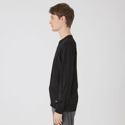 シャドーチェッククルーネックニット | BLACK LABEL CRESTBRIDGE