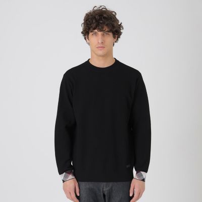 パーシャルチェックヴィスコンフィーニット | BLACK LABEL CRESTBRIDGE