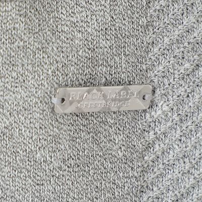リネンミックスシャドーチェックニット | BLACK LABEL CRESTBRIDGE