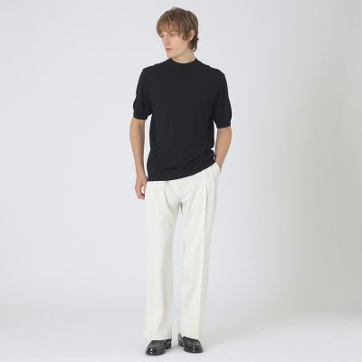 【新品】BLACK LABEL CRESTBRIDGE モックネック 長袖⭐️ ヴィスコンフィーモックネックニットTシャツ | BLACK LABEL