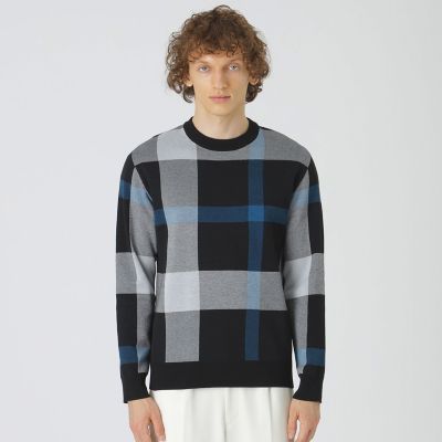 ＜BLACK LABEL CRESTBRIDGE (Men)＞ドライノヴァ（Ｒ）クレストブリッジチェックニット