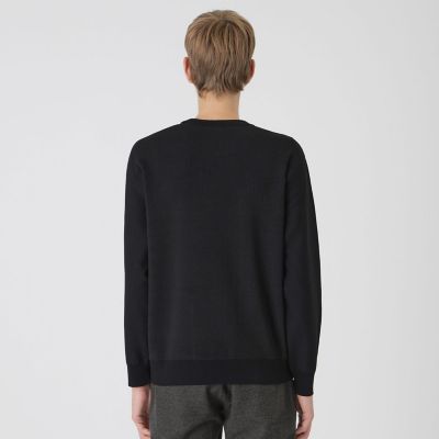 パッチワーククレストブリッジチェックニット | BLACK LABEL