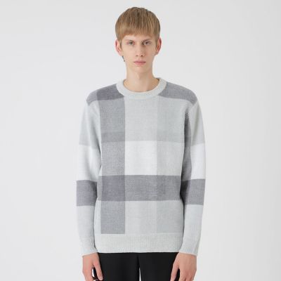 フェザークレストブリッジチェックニット | BLACK LABEL CRESTBRIDGE