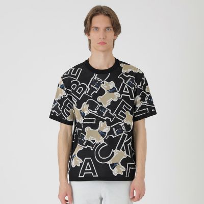 ガーズマン＆コーギーニットTシャツ | BLACK LABEL CRESTBRIDGE (Men