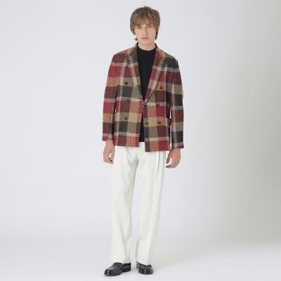 【美品】ブラックレーベルクレストブリッジ　メンズ　ジャケット　M チェック ブリティッシュウールトーナルクレストブリッジチェックジャケット
