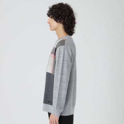 一部店舗限定】パッチワーククレストブリッジチェックニット