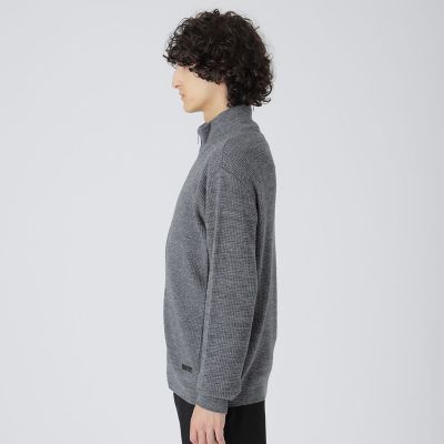 一部店舗限定】サイドチェックドライバーズニット | BLACK LABEL