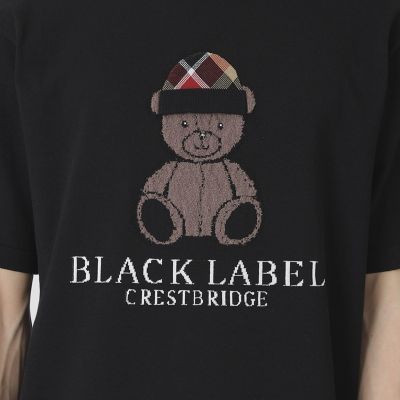 一部店舗限定】チェックキャップベアーニットTシャツ | BLACK LABEL