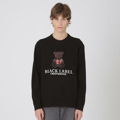 一部店舗限定】ベアーエンブロイダリーニット | BLACK LABEL