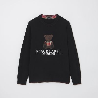 一部店舗限定】ベアーエンブロイダリーニット | BLACK LABEL