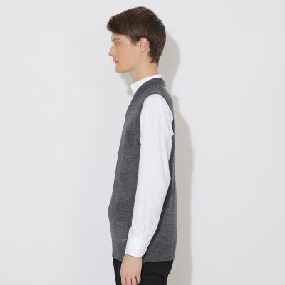 WEB限定】シャドーチェックニットベスト | BLACK LABEL CRESTBRIDGE