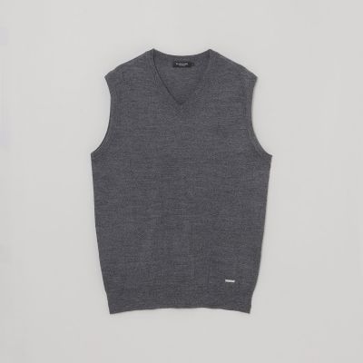 WEB限定】シャドーチェックニットベスト | BLACK LABEL CRESTBRIDGE