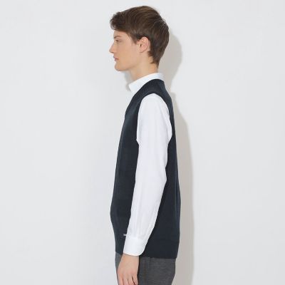 WEB限定】シャドーチェックニットベスト | BLACK LABEL CRESTBRIDGE