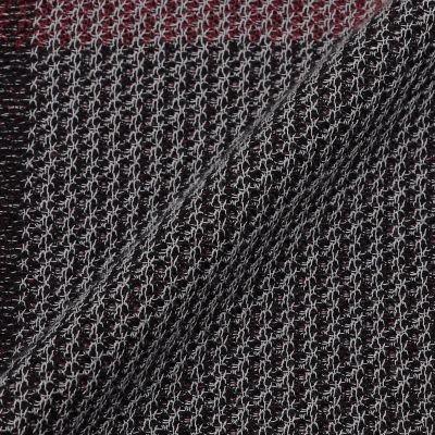 WEB限定】クレストブリッジチェックメッシュニットカーディガン