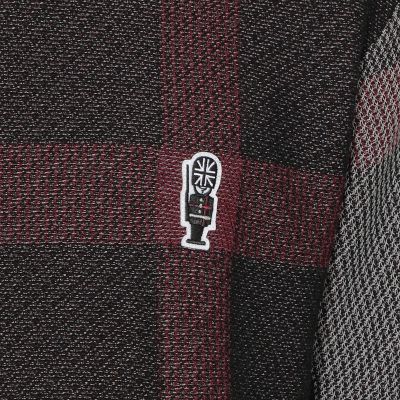 WEB限定】クレストブリッジチェックメッシュニットTシャツ | BLACK 