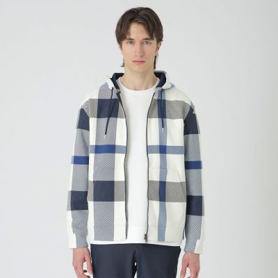 ＜BLACK LABEL CRESTBRIDGE (Men)＞スウェードライククレストブリッジチェックパーカー