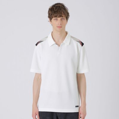 ショルダーチェックスキッパーポロシャツ | BLACK LABEL CRESTBRIDGE