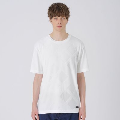 パイルシャドーチェックTシャツ | BLACK LABEL CRESTBRIDGE (Men