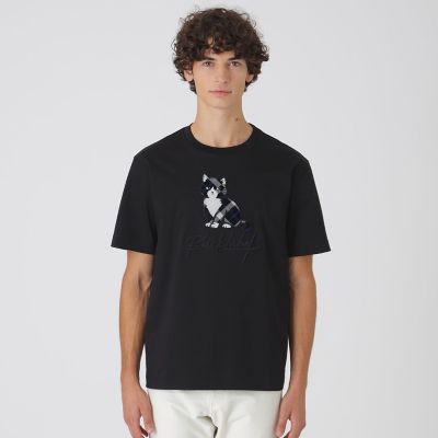 クレストブリッジキャットグラフィックTシャツ | BLACK LABEL