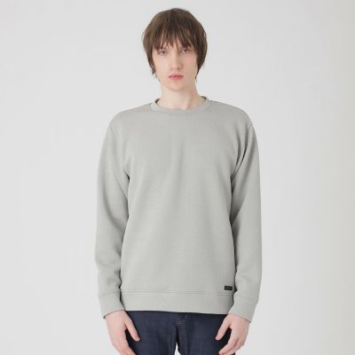 デニムライクブリスターチェックスウェットシャツ | BLACK LABEL