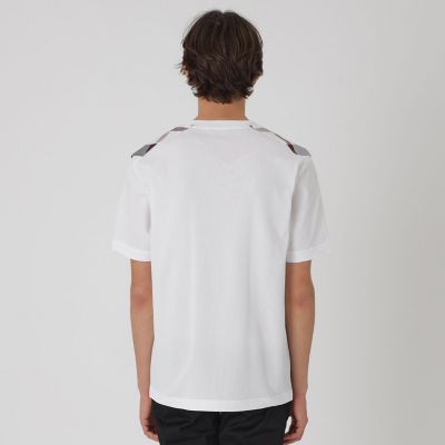 ハイゲージサッカーショルダーチェックTシャツ | BLACK LABEL