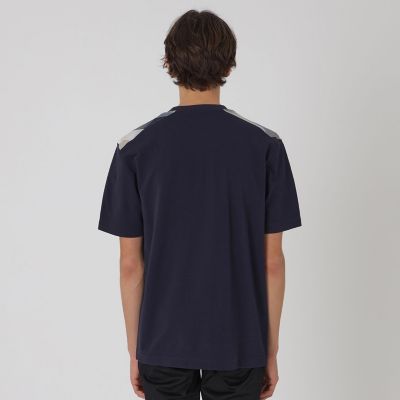 ハイゲージサッカーショルダーチェックTシャツ | BLACK LABEL