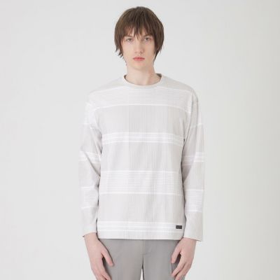 ＜BLACK LABEL CRESTBRIDGE (Men)＞ハリヌキシャドーチェックカットソー