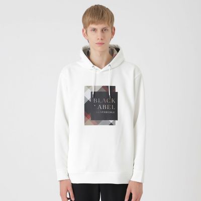 一部店舗限定】ショルダーチェックロゴフーディー | BLACK LABEL
