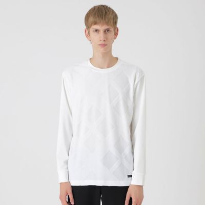 パイルジャカードシャドーチェックカットソー | BLACK LABEL