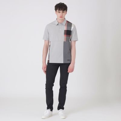 パッチワーックサッカーポロシャツ | BLACK LABEL CRESTBRIDGE (Men