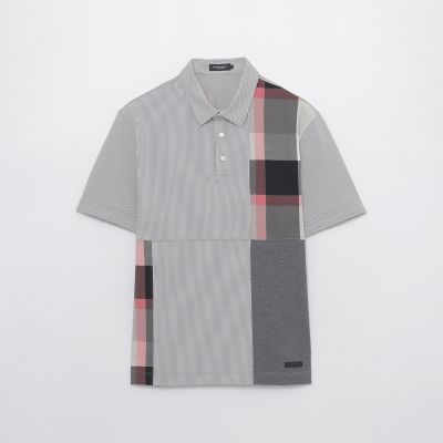 パッチワーックサッカーポロシャツ | BLACK LABEL CRESTBRIDGE (Men
