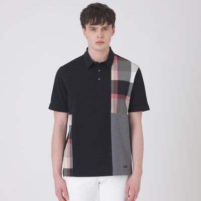 パッチワーックサッカーポロシャツ | BLACK LABEL CRESTBRIDGE (Men