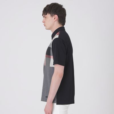 美品✨ブラックレーベルクレストブリッジ 半袖ポロシャツ シアサッカー L 未使用級 希少4L ブラックレーベルクレストブリッジ シアサッカー
