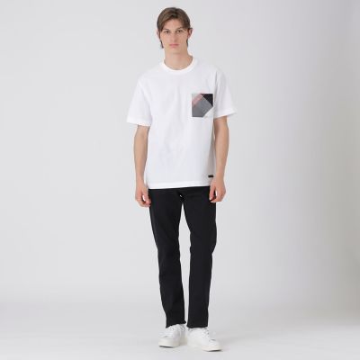 カラミチェックポケットTシャツ | BLACK LABEL CRESTBRIDGE (Men
