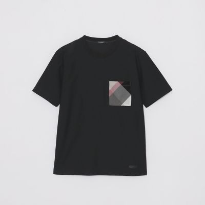 カラミチェックポケットTシャツ | BLACK LABEL CRESTBRIDGE (Men