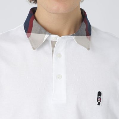 パーシャルチェックポロシャツ | BLACK LABEL CRESTBRIDGE (Men