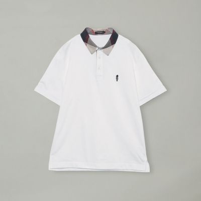 パーシャルチェックポロシャツ | BLACK LABEL CRESTBRIDGE (Men